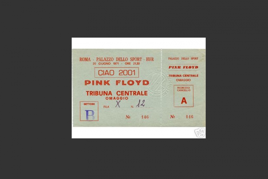 1971 Pink Floyd Rom Ticket