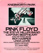 1975 Pink Floyd Knebworth Poster