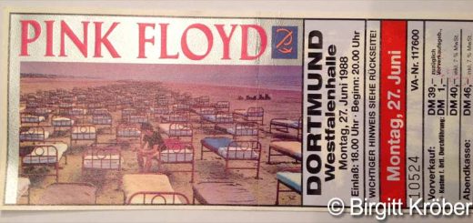 Pink Floyd 27.6.1988 Dortmund Ticket