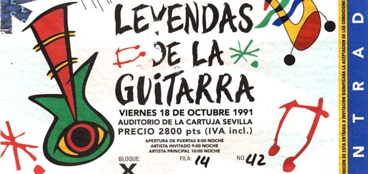 Roger Waters 18.10.1991 Sevilla Ticket