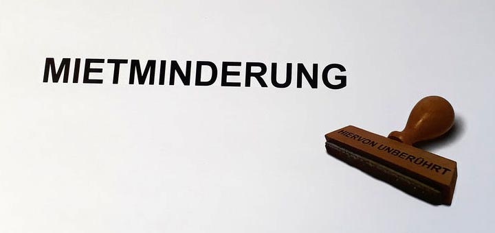 Mietminderung Hiervon unberührt