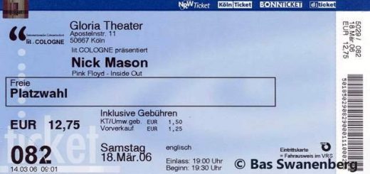 Nick Mason 18.3.2006 Köln
