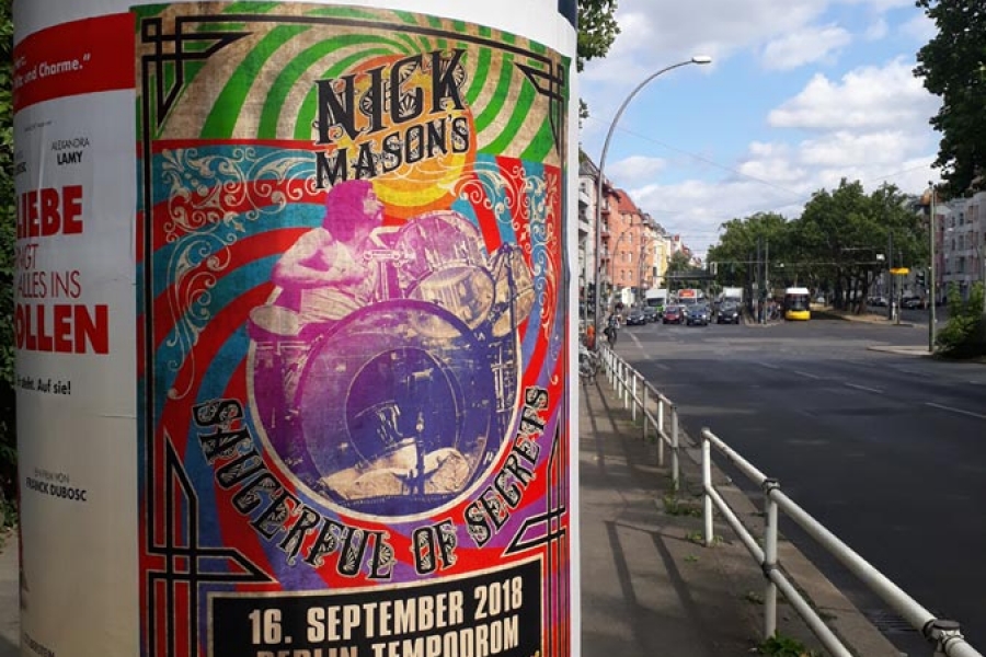 Nick Mason 2018 Berlin-Poster