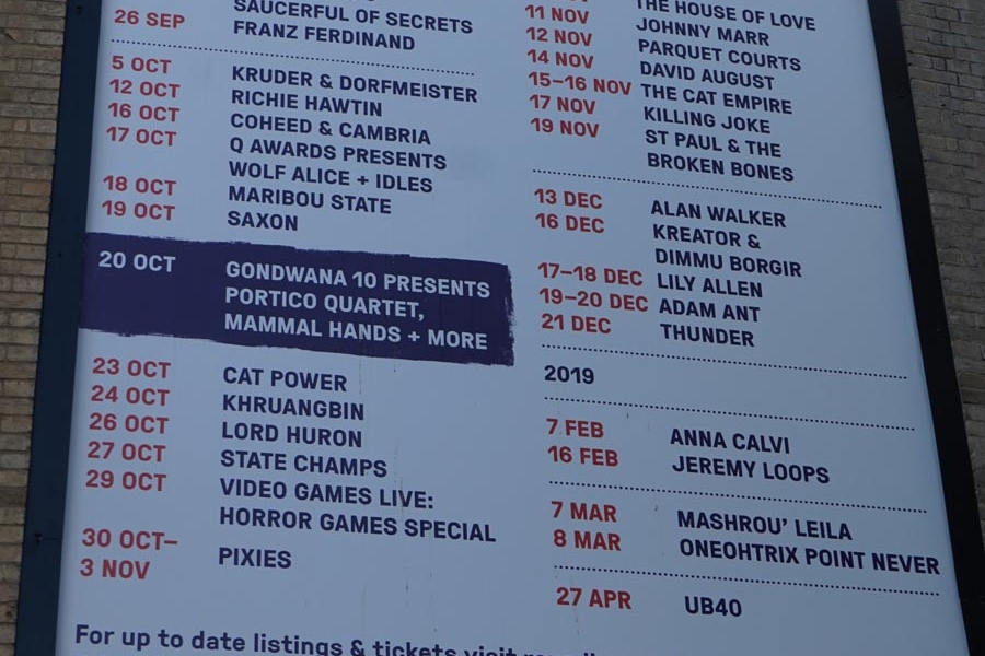 Nick Mason's Saucerful of Secrets 24.9.2018 London Roundhouse