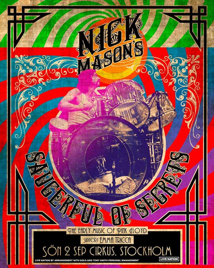 Nick Mason 2.9.2018 Stockholm, Poster