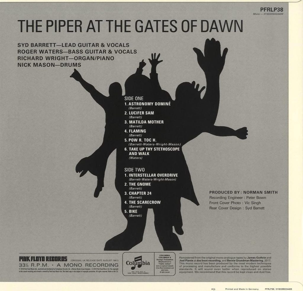 The Piper At The Gates Of Dawn (Mono Mix, PFRLP38)