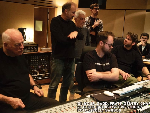 David Gilmour, Guy Pratt, Steve Gadd, Andrew Charlie, 2023, British Grove Studio