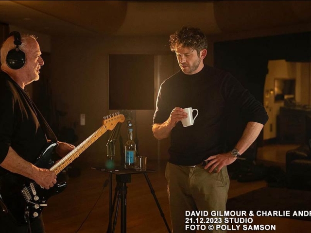 David Gilmour &amp; Andrew Charlie, 2023, British Grove Studio