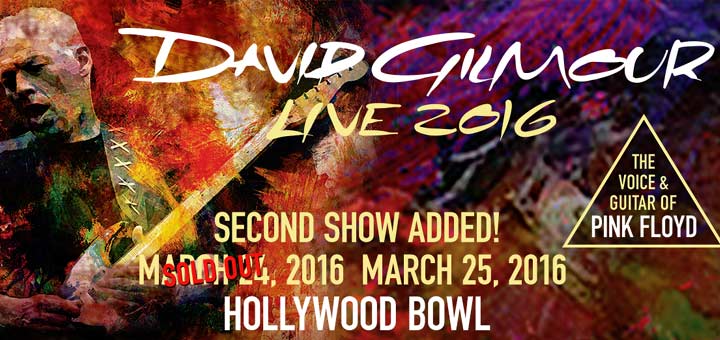 David Gilmour 25.3.2016 Hollywood Bowl